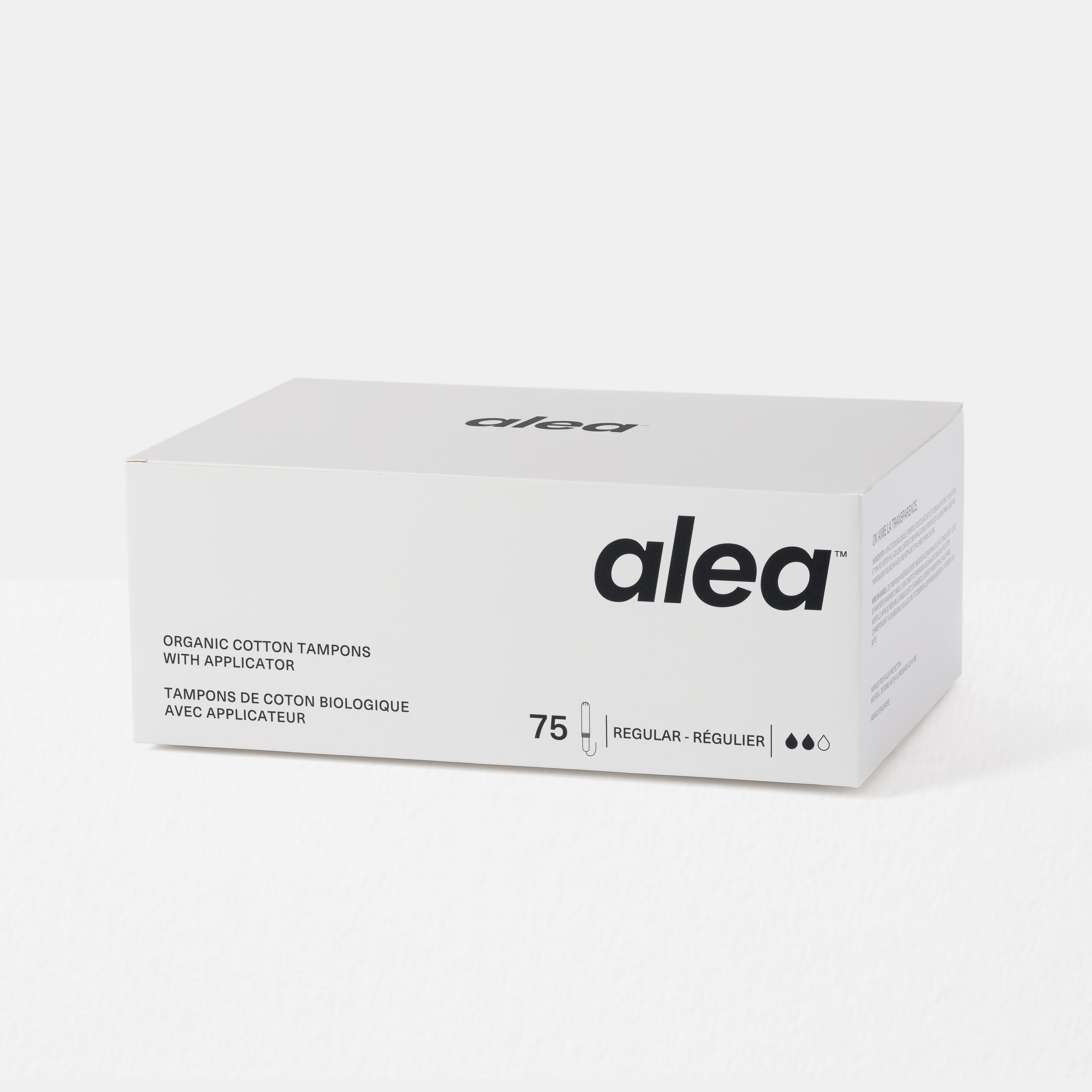 Alea Organic Cotton Tampons with Cardboard Applicator - Regular