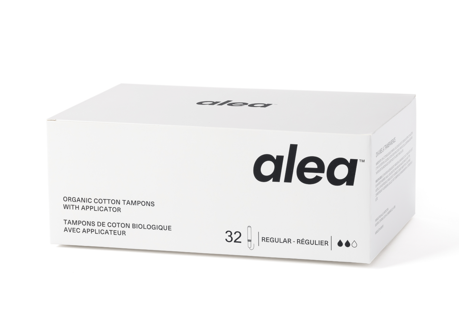 Alea Organic Cotton Tampons with Cardboard Applicator - Regular